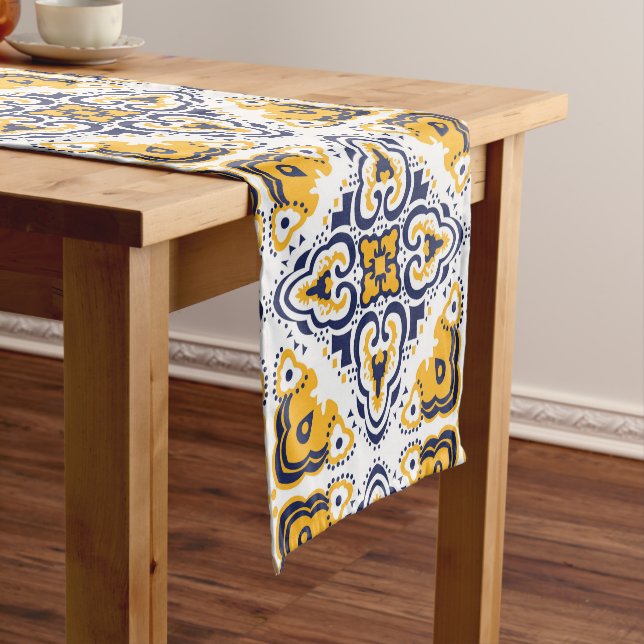 💛 💙 schöne blaue und gelbe Azulejos,  Kurzer Tischläufer (Beispiel)
