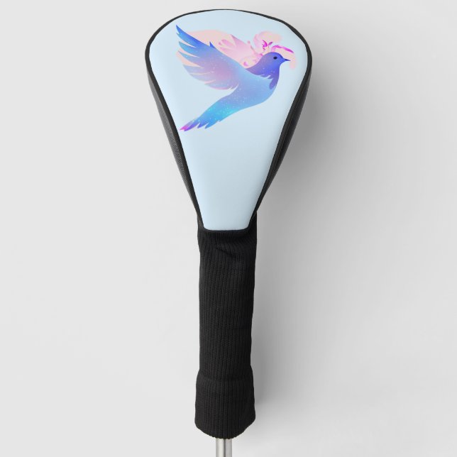 Schöne blaue Wasserfarbentobe Golf Headcover (Vorderseite)