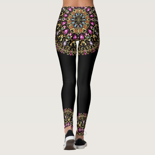 Schöne Bling Pop Mode Leggings (Rückseite)