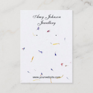 Schöne Blossom-Papiere Ohrringe Display-Karten Visitenkarte