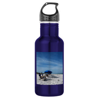 Schöne Blue Beach Flasche Edelstahlflasche