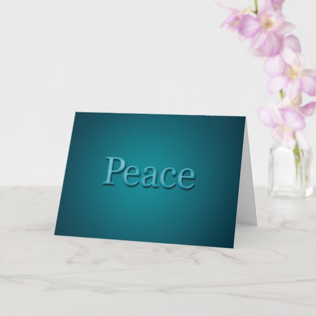 Schöne Blue Peace Custom Holiday Card Karte (Orchidee)