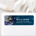 Schöne Blue Planet Earth Space Rücksendeadresse<br><div class="desc">Was für ein schöner Planet,  auf dem wir leben! Weitere Labels in meinem Shop finden Sie unter der Kategorie "Adressbezeichnungen".</div>