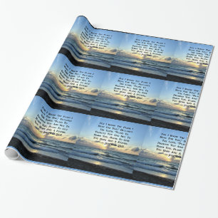 SCHÖNE BLUE SKIES JEREMIAH 29:11 FOTO GESCHENKPAPIER