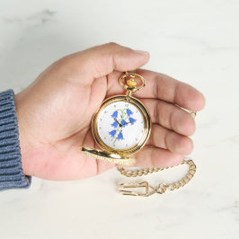 Schöne Bluebells Pocket Armbanduhr