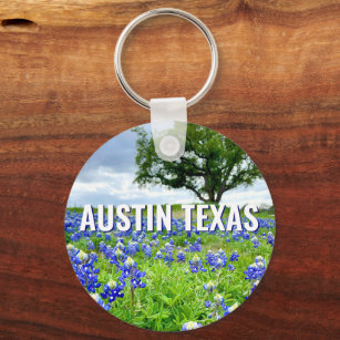 Schöne Bluebonnets Austin Texas Fotografie Schlüsselanhänger