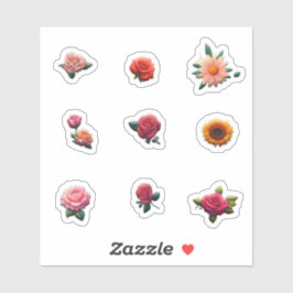 Schöne Blume Aufkleber