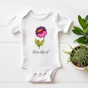 Schöne Blume Baby Strampler