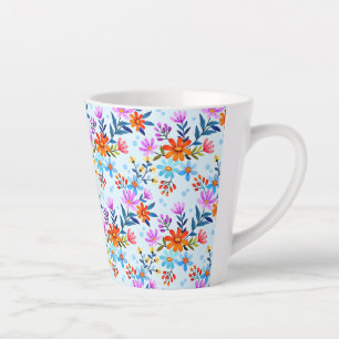Schöne Blume Blätter Muster-6587 Milchtasse