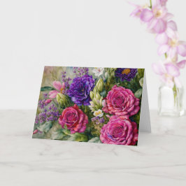 Schöne Blume Blumenkarte Bouquet Karte