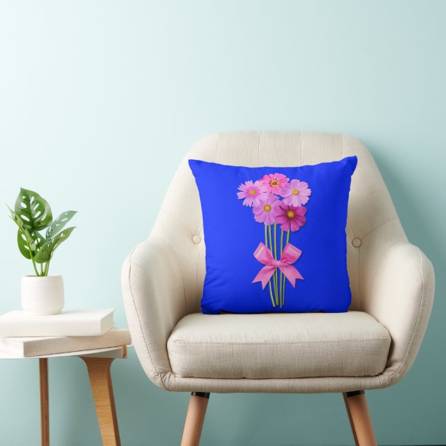 Schöne Blume Bouquet für Blume Liebhaber Kissen (Stuhl )
