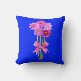 Schöne Blume Bouquet für Blume Liebhaber Kissen