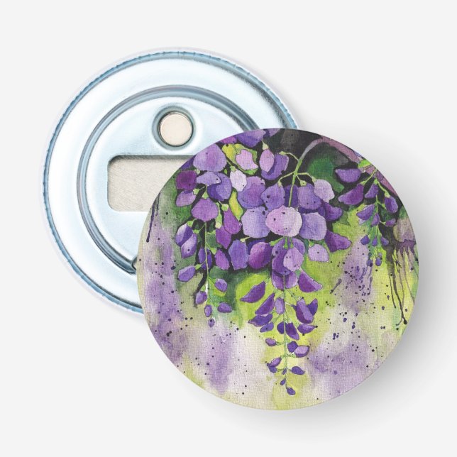 Schöne Blume der Wisteria Flaschenöffner (Vorderseite)