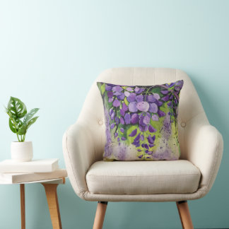 Schöne Blume der Wisteria Kissen