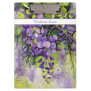 Schöne Blume der Wisteria Klemmbrett