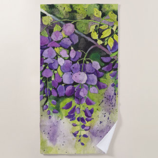 Schöne Blume der Wisteria Strandtuch