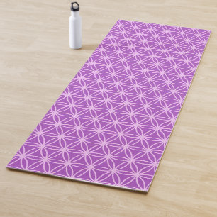 Schöne Blume des Lebens in violetten Schattierunge Yogamatte
