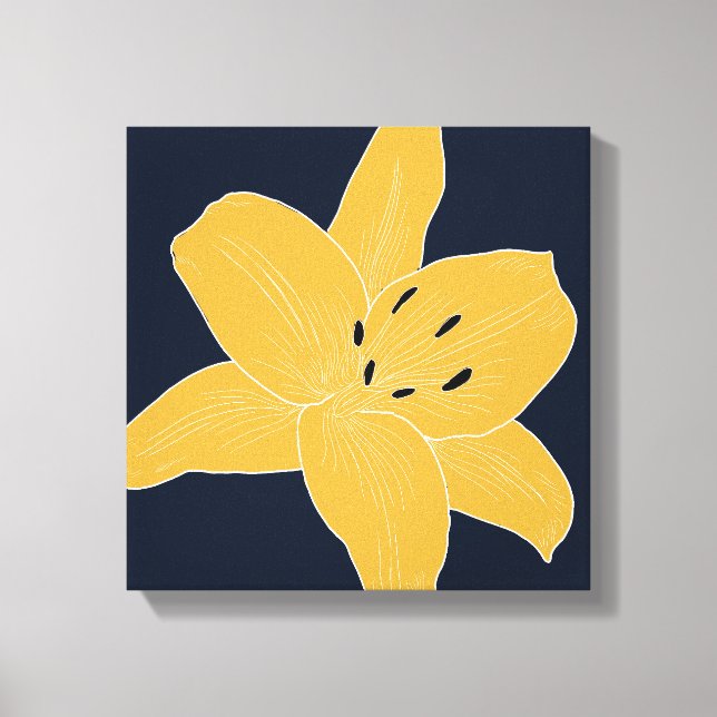 Schöne Blume Design Lily Nr. 1 Leinwanddruck (Vorderseite)