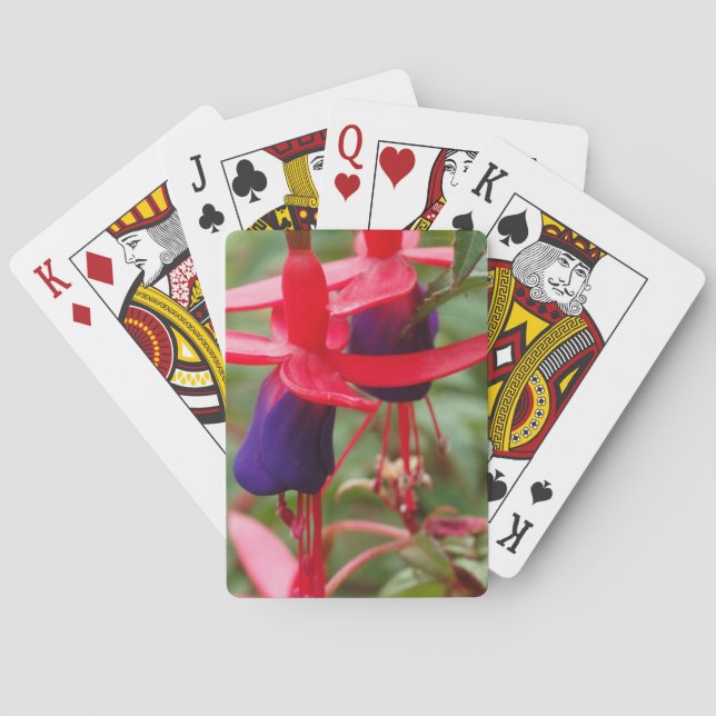Schöne Blume Foto Klassische Spielkarten (Rückseite)