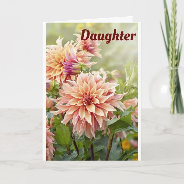 **SCHÖNE BLUME** FÜR SCHÖNE *DAUGHTER* KARTE (Vorderseite)