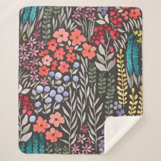 Schöne Blume Garten nahtlos Muster Sherpadecke