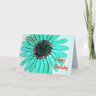 Schöne Blume Happy Birthday Card Karte