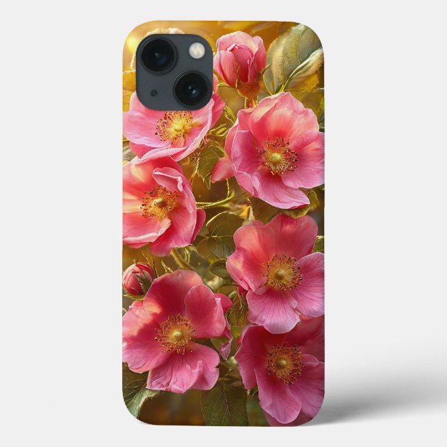 Schöne Blume hell rosa Case-Mate iPhone Hülle (Rückseite)
