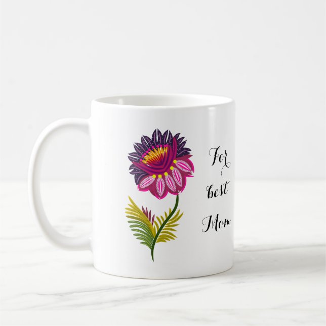 Schöne Blume Kaffeetasse (Links)