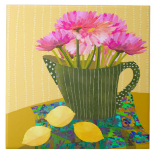Schöne Blume Keramik Küche Tile Fliese