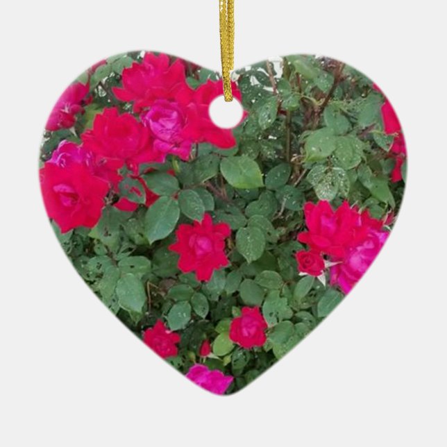 Schöne Blume Keramik Ornament (Vorne)