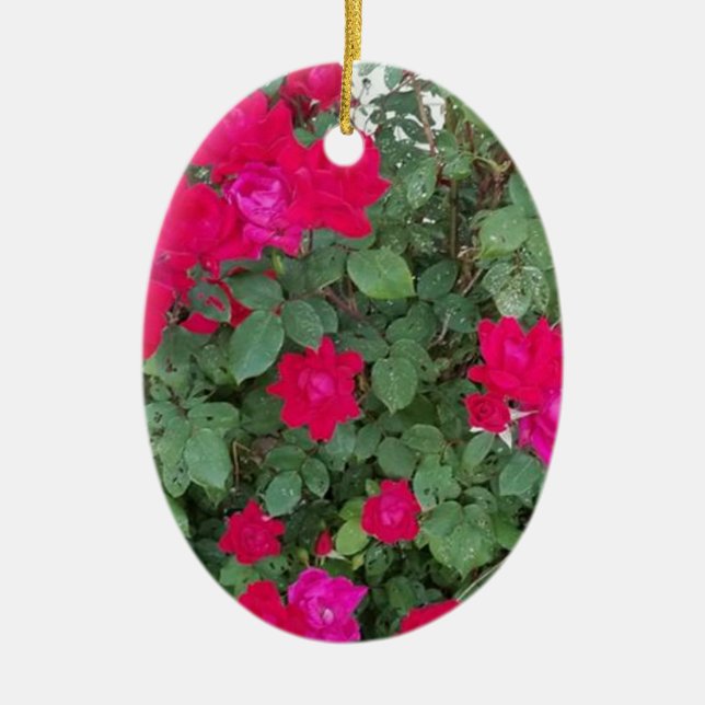 Schöne Blume Keramik Ornament (Vorne)