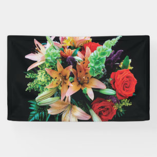 Schöne Blume Kissen Banner