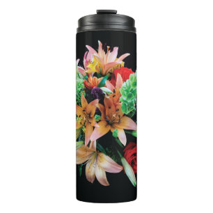 Schöne Blume Kissen Thermosbecher