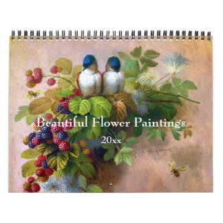 Schöne Blume Malerische Kunst Kalender