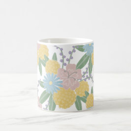 Schöne Blume mit Blumen Elegante Kaffeetasse
