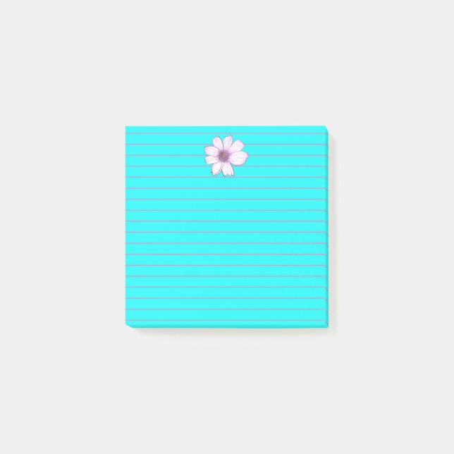 Schöne Blume Nachhinweise Post-it Klebezettel (Vorderseite)