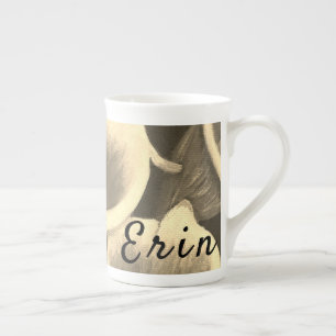 Schöne Blume Personalisiert Knochen China Tasse