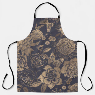 Schöne Blume, Pfannkuchen, Rose und Schmetterlinge Schürze