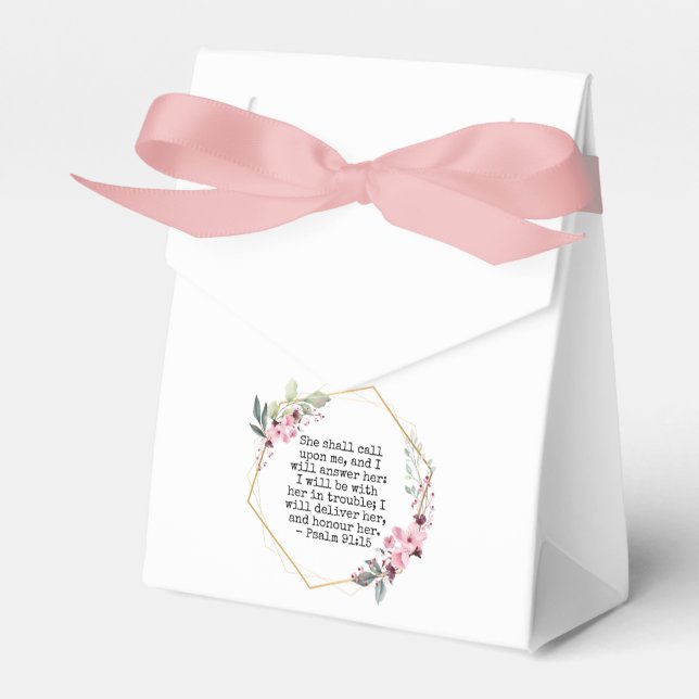 Schöne Blume Psalm 91 Gefälligkeitsbox Geschenkschachtel (Vorderseite)