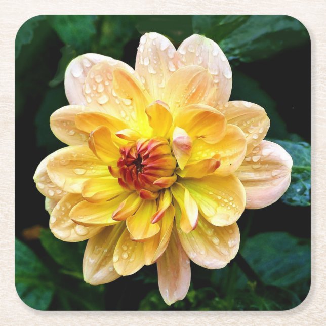 Schöne Blume Rechteckiger Pappuntersetzer (Vorderseite)