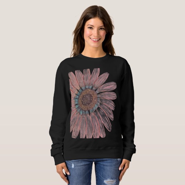 Schöne Blume Sweatshirt (Vorne ganz)