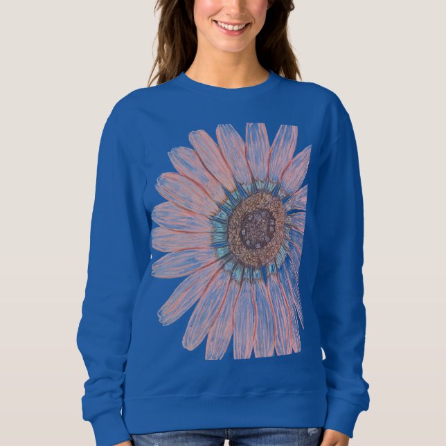 Schöne Blume Sweatshirt (Vorderseite)