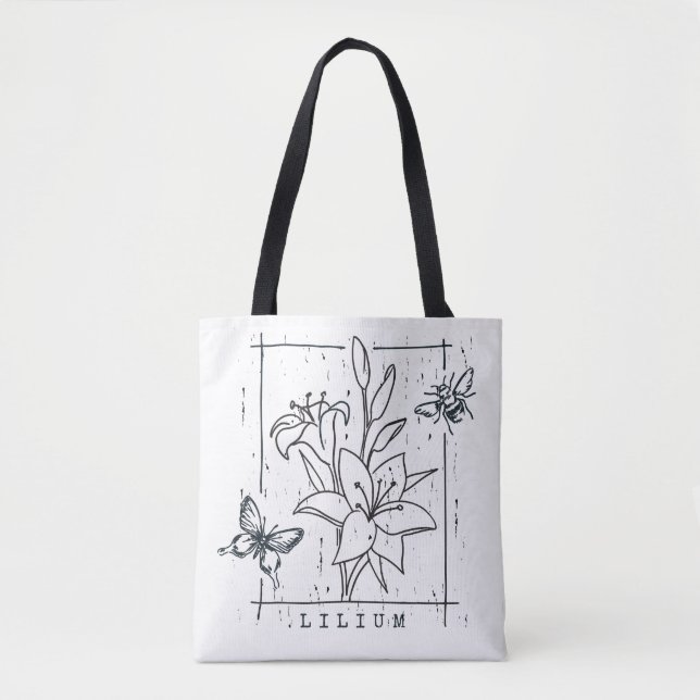 Schöne Blume Tasche (Vorderseite)