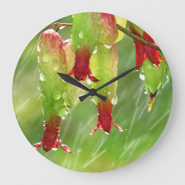 Schöne Blume Uhr für jeden Raum zu jedem Anlass! (Vorderseite)
