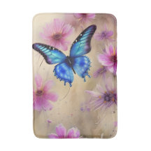 Schöne Blume und Schmetterling