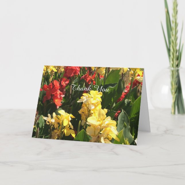 Schöne Blume Vielen Dank Dankeskarte (Vorderseite)