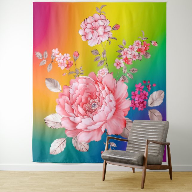 Schöne Blume Wandteppich (Beispiel)