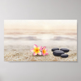 Schöne Blume, Zen Stones Poster