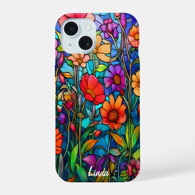 Schöne Blumen Case-Mate iPhone 15 Hülle (Rückseite)