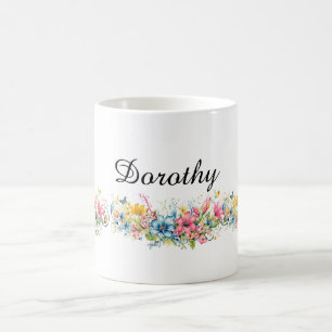 Schöne Blumen-Design-VORLAGE Kaffeetasse